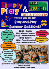 Simply Play, Lego Church and Tots & Todders Stay and Play Summer Session